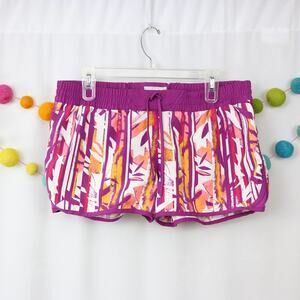 Columbia PFG Purple Magenta Geometric Print Omni-Shield Athletic Shorts Large